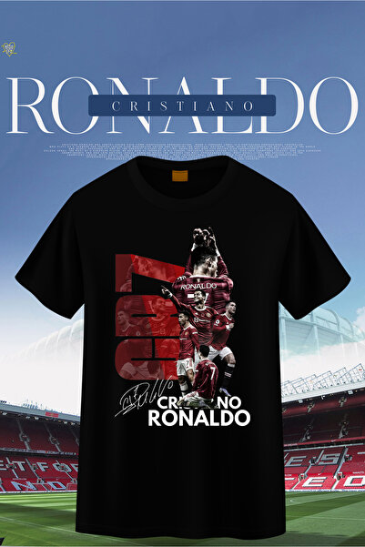 VİZYON İKRA Forma CR7 Ronaldo Poster Baskılı Unisex T-shirt/Tişört - TÜM YAŞ ...