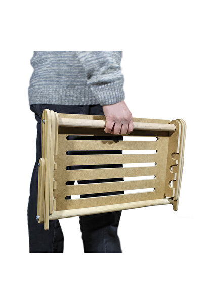 PorBig Ahşap Laptop Standı | Katlanabilir ve Taşınabilir Ergonomik Tasarım