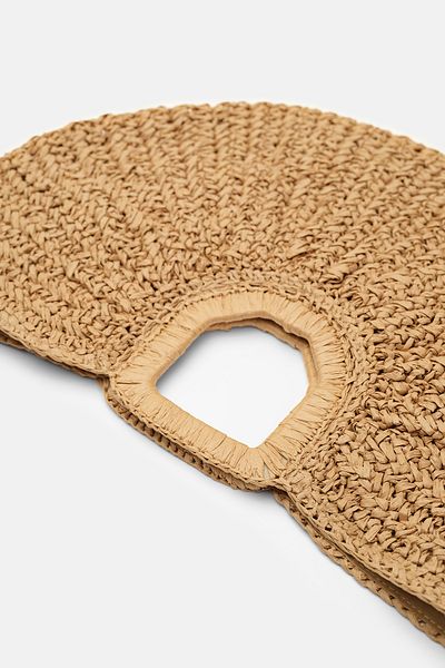 mathilda store Women's Beige Boho Straw Handbag