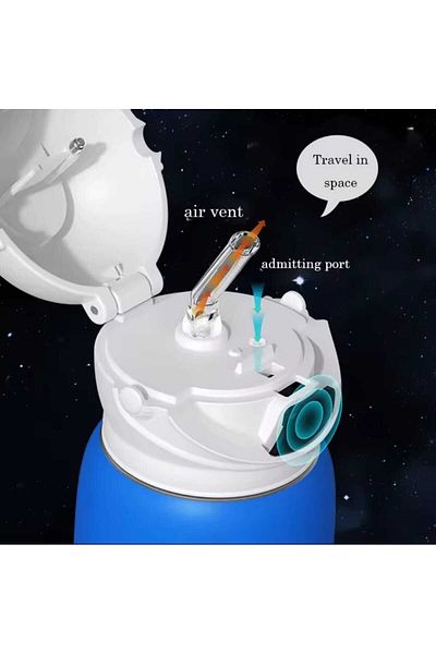 ماركة غير محددة Astronaut Thermos Cup for Kids, 316 Stainless Steel