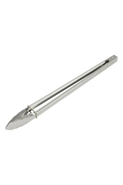 Chef Craft Stainless Steel Clam Shell Food Service Tong with Sliding Ring Silver 16inch
