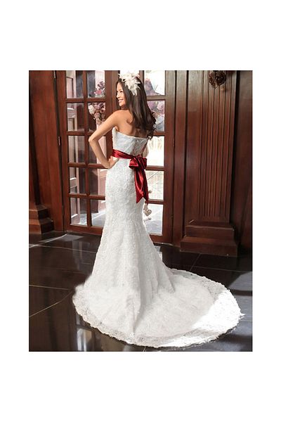 OEM Rochie de mireasa sirena cu trandafiri 3D