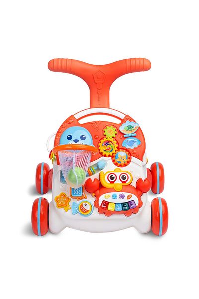 TOYZ 2-in-1 Baby Walker and Activity Table Toyz Sparq, Orange