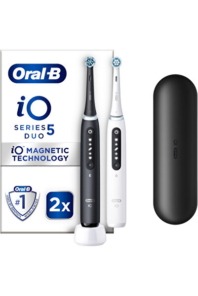 Oral-B Set de 2 periuțe de dinți electrice Oral-B iO5 cu tehnologie magnetică...