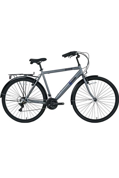 Bisan Hardy-s Erkek Şehir Bisikleti 56cm V 28 Jant 21 Vites Gri Siyah