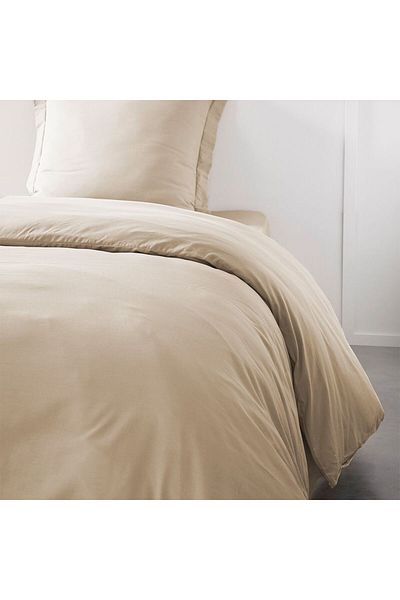 Danube Home Pristine Fit Queen Duvet Cover Beige 220X240Cm | 100% Cotton-144 Thread Count