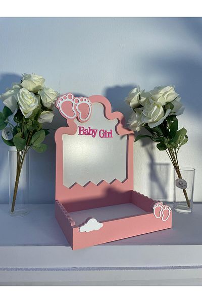 Generica Pink wooden stand for newborns, 30*20*40 cm