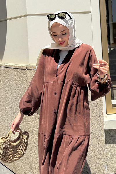 Tesettür Diyarı Women's Summer Cloth Shirt Dress