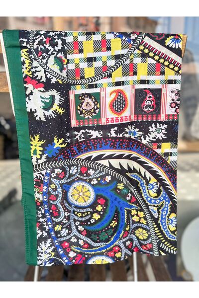 MODA Multi-Color Brand Patterned Imagination Shawl