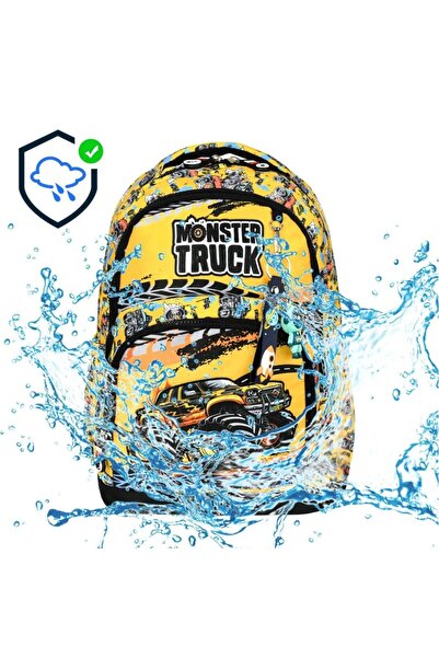 great bags Erkek Çocuk Ortopedik Su Geçirmez İlkokul Sırt Çantası Termal Beslenme+Kalemlik+Anahtarlık