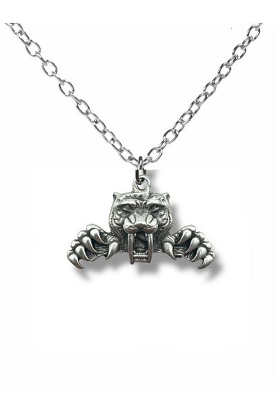 Herşey Nota Funky Tiger – Colorful Style Owner Tiger Figured Unisex Necklace (60 cm Chain)
