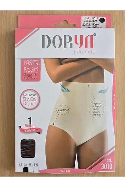 ENDAMIM Laser Cut Waist to Silicone Underbust Panty Corset