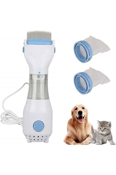 fulina Electrical Lice Comb,Solution Chemical Free Kills,Built-in LED Light, Suit for Cats and Dogs