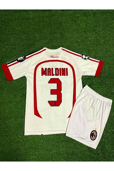 Lion Spor Παιδική φανέλα Milan 2007 MALDI (Λευκή)