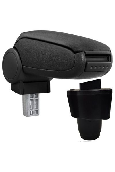 AVR AVR® armrest for Dacia Logan 2 Sandero 2 Facelift (2017-2020) model AVR®S, black, textile material