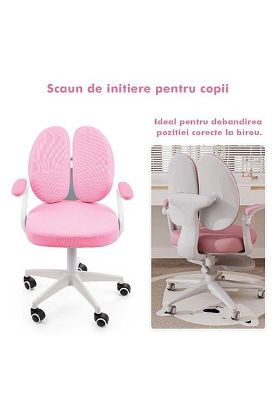 Onuvio ® Adjustable Ergonomic Chair For Primary Classrooms - Learning Correct Posture - Pink