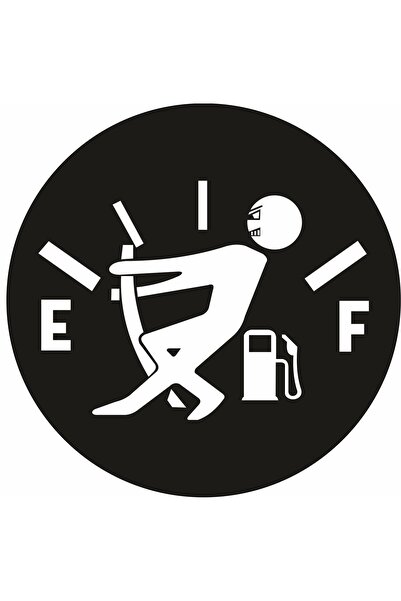 Yakıt Göstergesi Depo Kapağı Sticker Siyah Kırmızı Mavi Sarı Beyaz