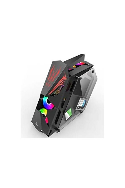 AyrStore REVENGE DARK LORD 650W 80+ TEMPERLI CAM SIYAH 8X12CM RGB FAN ROBOTİK ATX KASA
