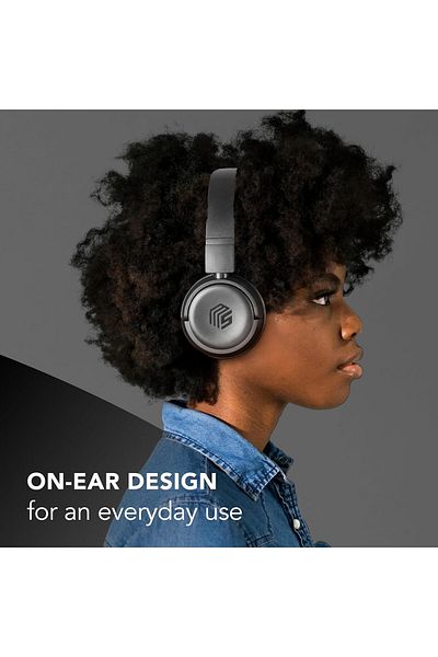 Cellularline VIBED Foldable Bluetooth Headphones with 35 Hours of Battery and Rotating Cushions