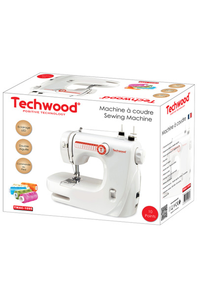 Techwood Mașină de cusut TMAC-1095, 10 cusături