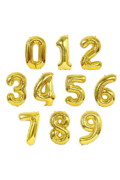 daço Foil Balloon Figure 1 Gold Daco, 100 cm