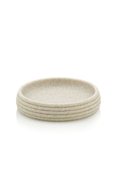 Kela MEDEA soap dish, beige artificial stone