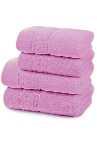 Modis Set 4 Premium Cotton Bath Towels, 50x90 cm, 70x140 cm, Lilac