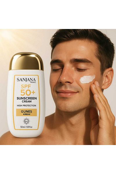 SANJANA Beauty Spf 50+ Sunscreen Cream, Moisturizing, Anti-Blemish Sunscreen – 50 ml
