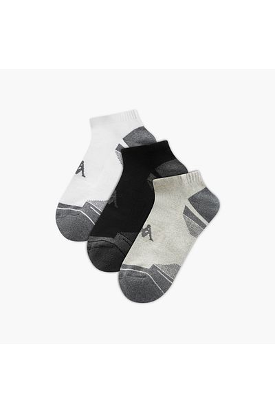 Kappa Set of 3 - Kappa Logo Print Half Terry Ankle Length Socks
