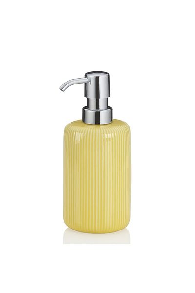 Kela Soap dispenser Ava yellow ceramic 17.5 cm 7.5 cm 350.0 ml