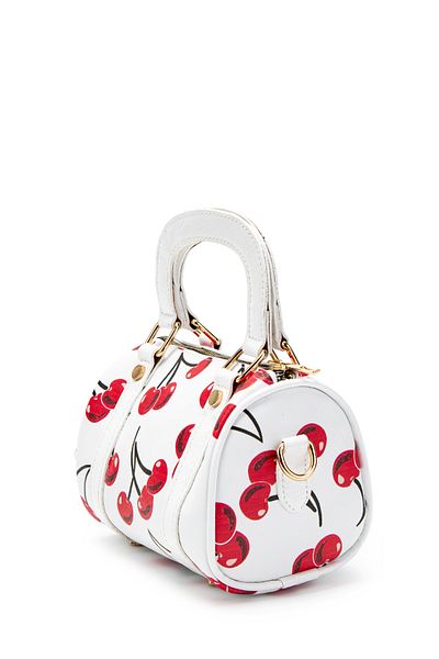 minebag Faux Leather Lony Round Women's Crossbody Bag Patterned