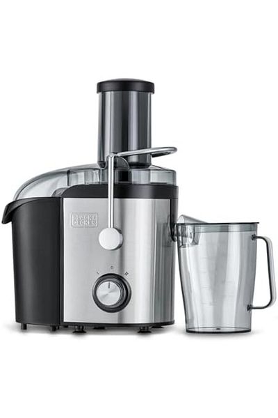 Blackdekor BLACK+DECKER Juicer Extractor, High-Powered 800W Motor, Stainless Steel Design, Large 1.7L Pulp Cont