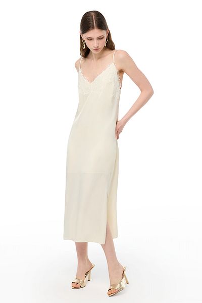 Perspective V-Neck Zipper Knee-Length Rayon Dress