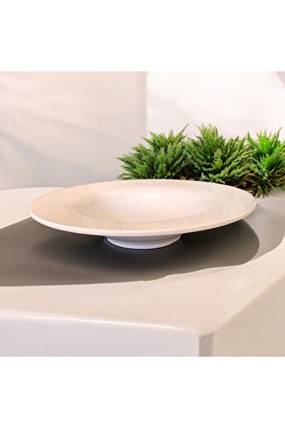 BARITCIOGLU Not Porcelain Pit Plate Pasta Salad Dinner Plate Large Size 30 cm