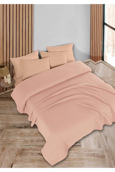 HomeBerry Adaline Yavruağzı Single Pique Set 160 X 230 cm