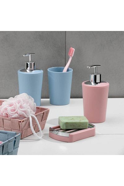 Kela MARTA sapuniera plastic albastru