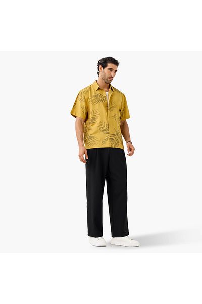 Iconic Iconic All-Over Leaf Print Shirt