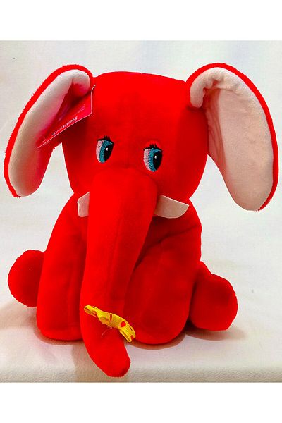 Pufline Cute, Cute, Bow Plush Elephant Toy