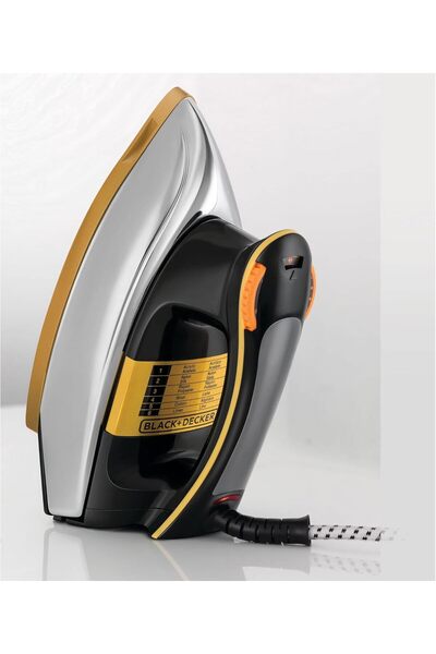 Black&Decker Black & Decker 1200W Heavy Weight Dry Iron Black/Gold F550-B5