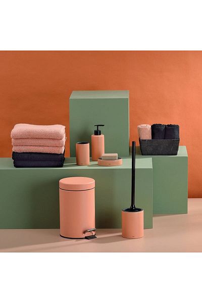 Kela Matsi ceramic soap dispenser, peach pink, 300 ml