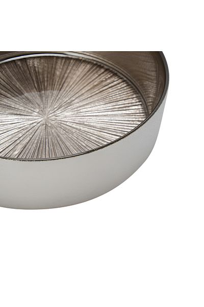 Secret de Gourmet Long Lasting Astra Glass Decorative Serving Bowl Champagne 15 x 15cm