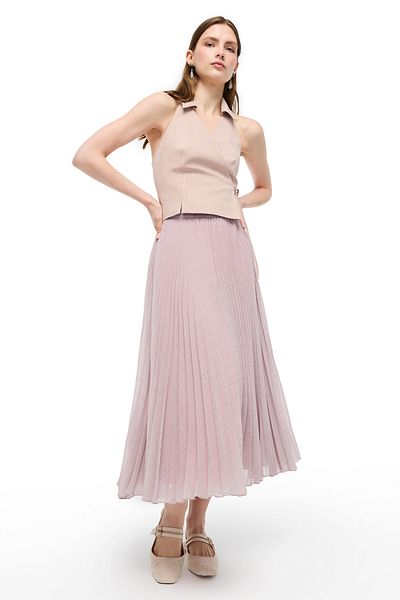 Perspective Multicolored Eliss Regular Fit High Waist Midi Skirt