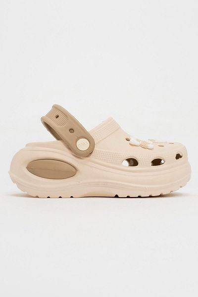 CCWAY AYAKKABI Children's Sabo Slippers 31-35 Ecru Sand