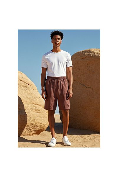 Kappa Kappa Panelled Shorts with Drawstring Closure and Pockets