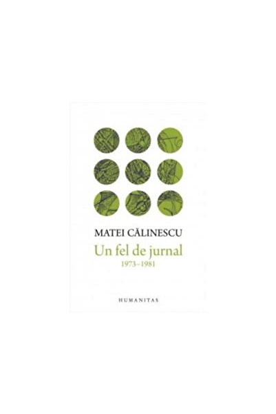 Editura Humanitas Un fel de jurnal (1973-1981), Matei Calinescu