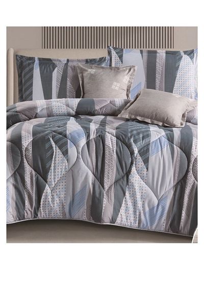 smart home Double-sided comforter set, 6-piece bedspread, 6-piece comforter with filling, 100% microfiber