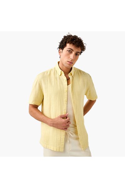 Iconic Iconic Textured Gauze Shirt