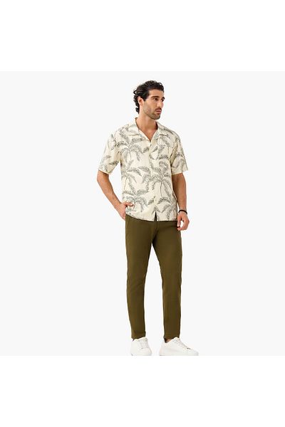 Iconic Iconic All-Over Leaf Print Shirt
