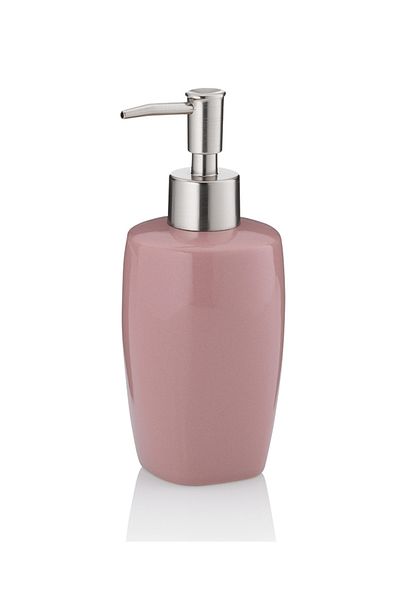 Kela LINDANO pink ceramic soap dispenser