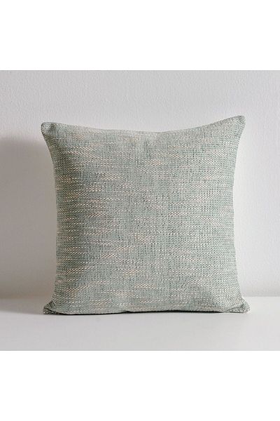 Danube Home Gleam Slub Texture Woven Cushion Cover - Grey - 45x45 cm | Cotton Couch Pillow Cover